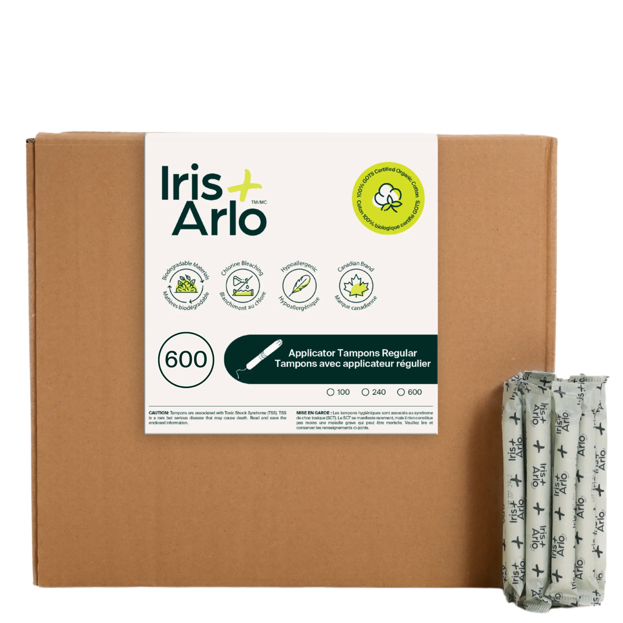 100% Organic Cotton Applicator Tampons - Image 5