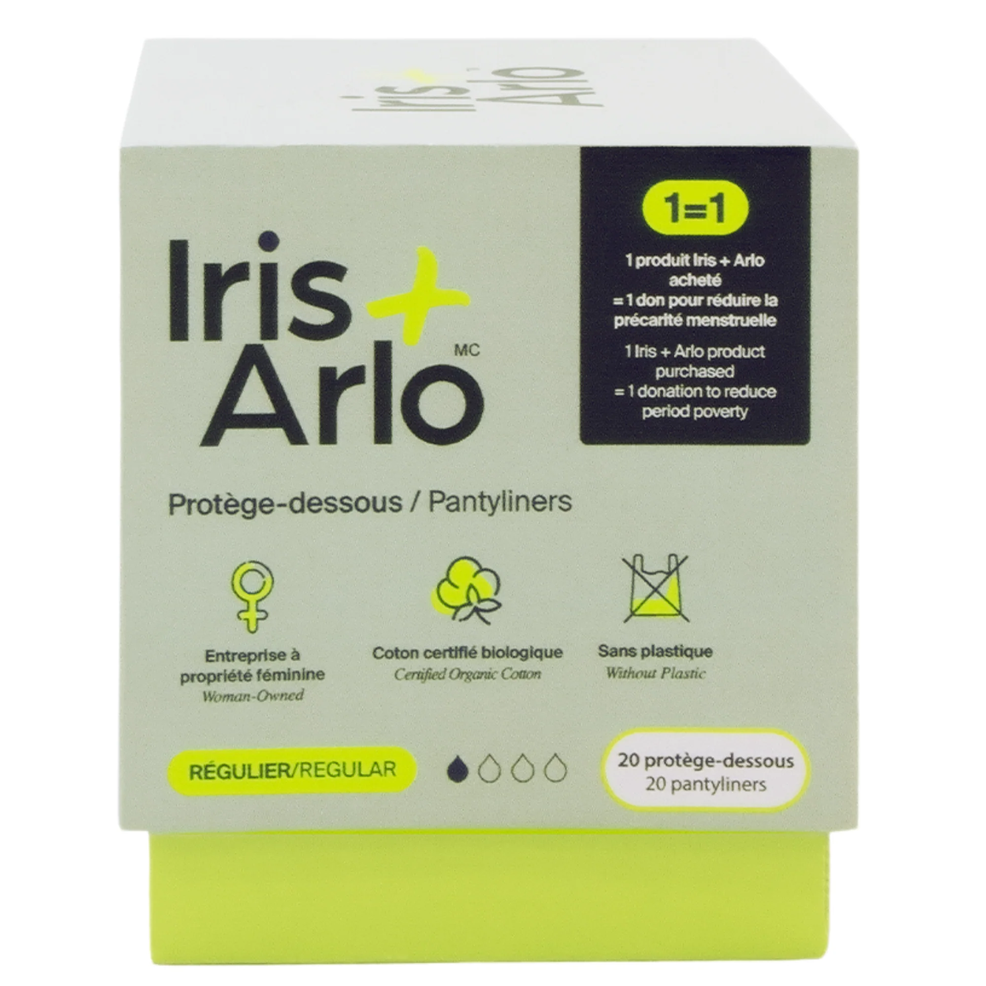 100% Organic Cotton Pantyliners