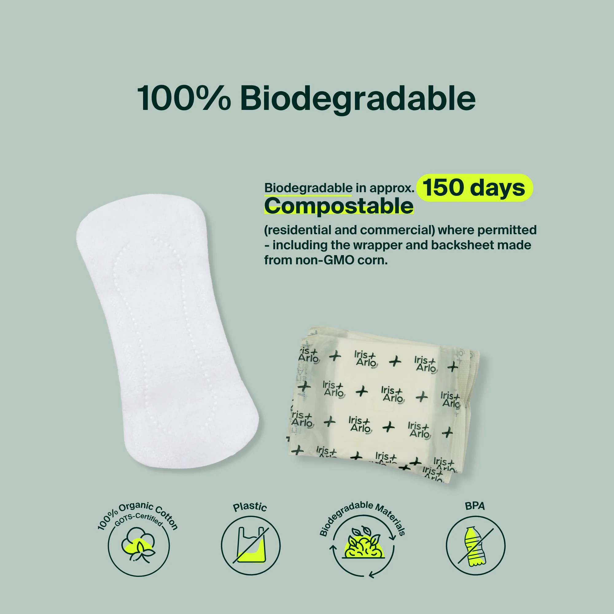100% Organic Cotton Pantyliners - Image 8