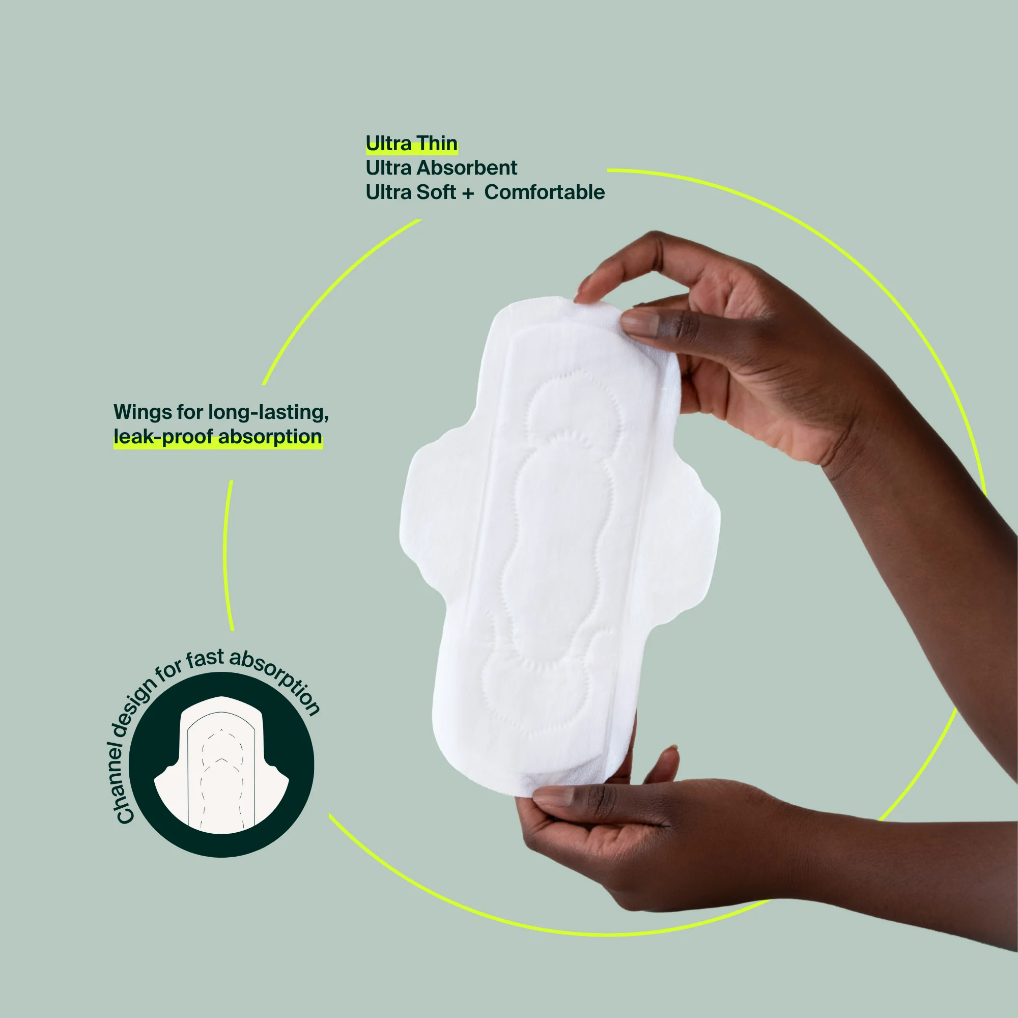 100% Organic Cotton Regular Pads - Bulk (100) - Image 10