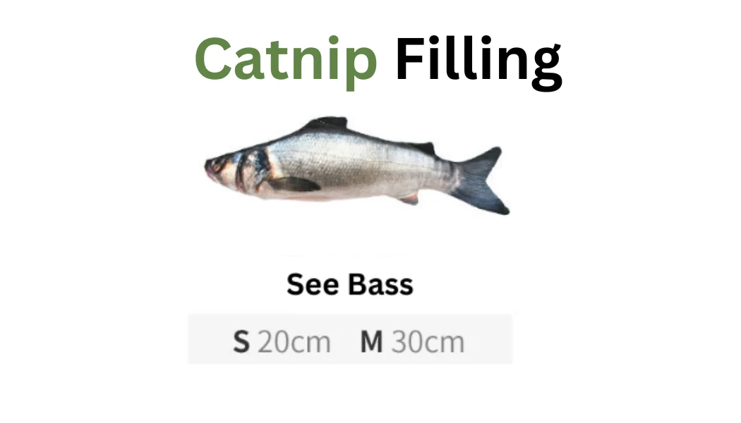 100% Silvervine/Catnip Filled Fish Cuddle Toy - Image 15