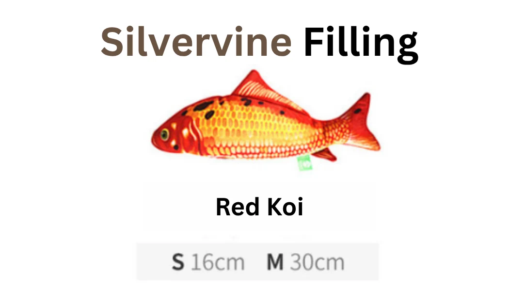 100% Silvervine/Catnip Filled Fish Cuddle Toy - Image 21