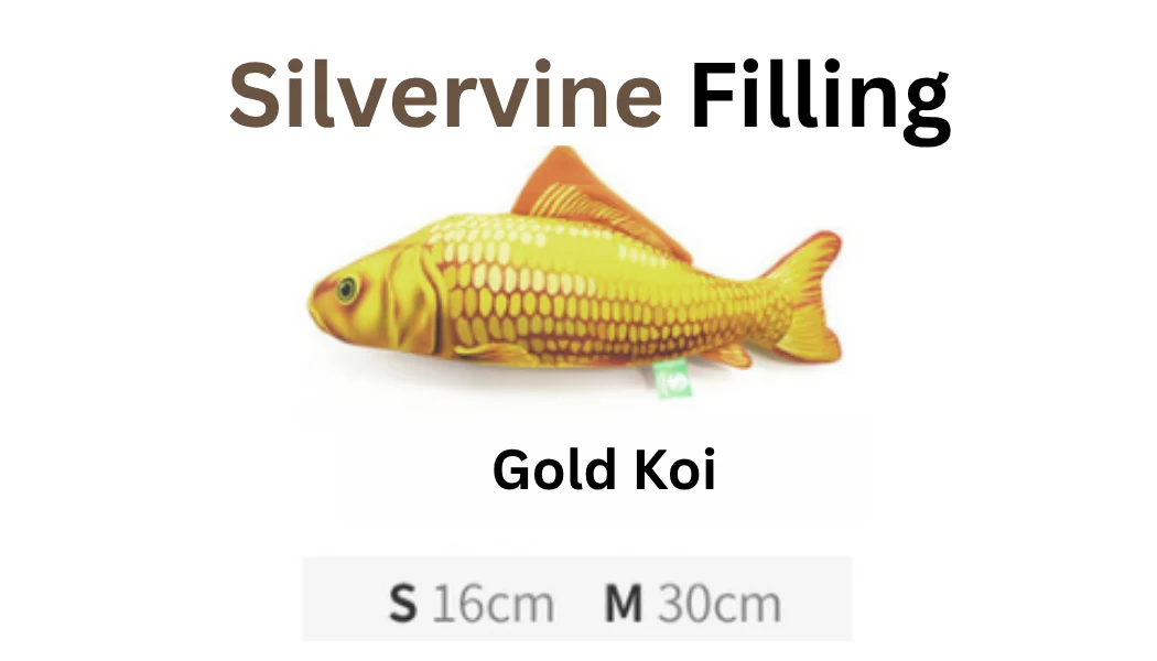 100% Silvervine/Catnip Filled Fish Cuddle Toy - Image 23