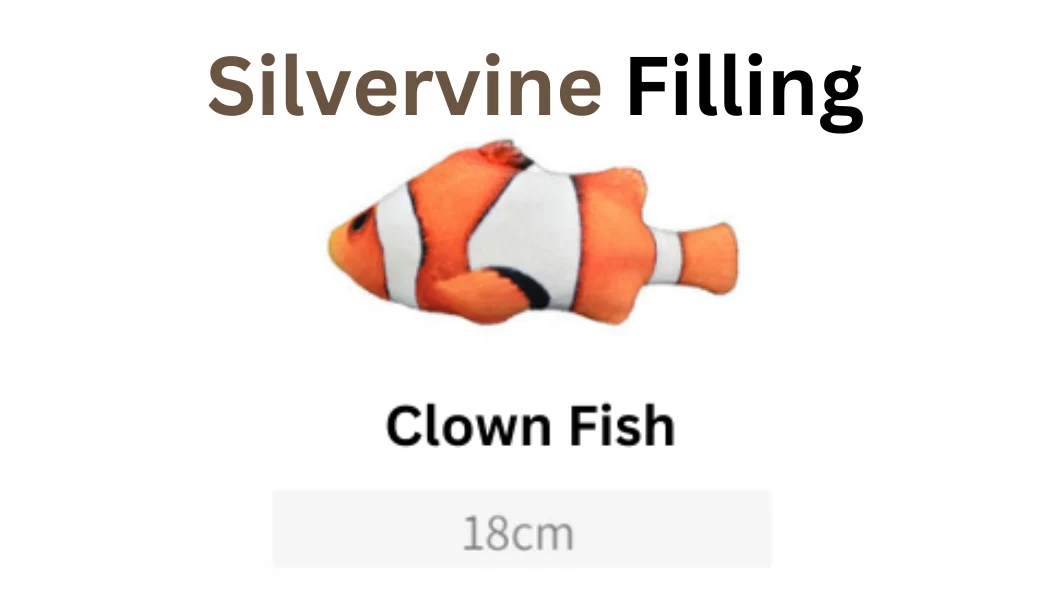 100% Silvervine/Catnip Filled Fish Cuddle Toy - Image 9
