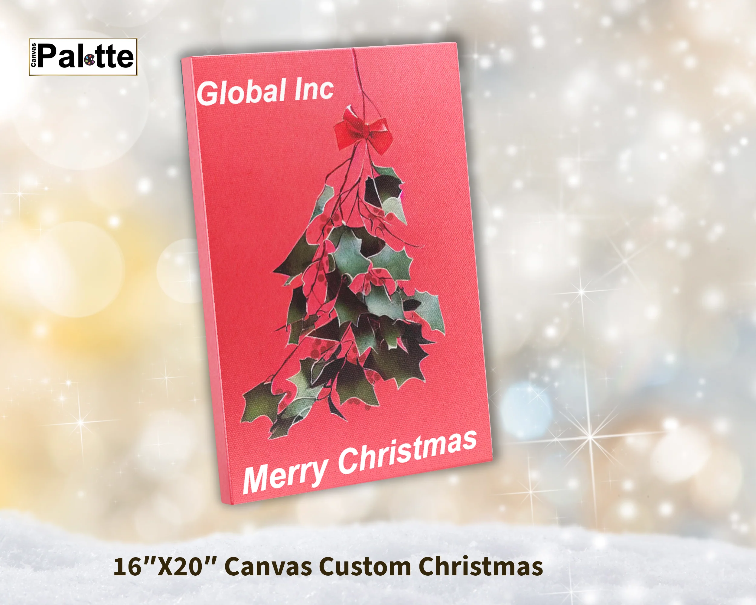 16″X20″ Canvas Custom Christmas Canvas Print - Image 2