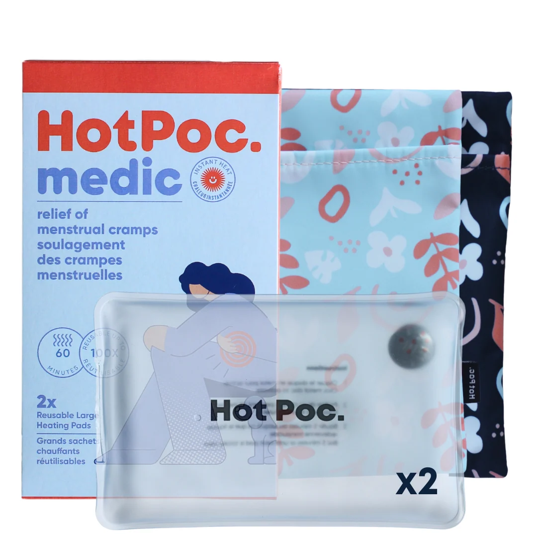 2-Pack Eco Reusable Heat Pack Hot Poc medic – Natural Heat Therapy for Cramps & Menstrual Relief - Image 3