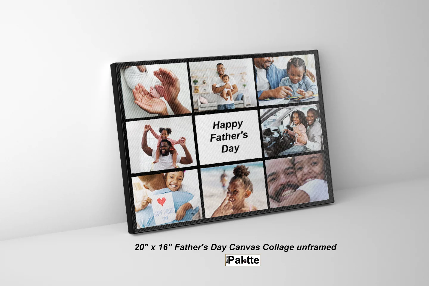 20"X16"Collage Canvas Photo 8 blocks + text - Image 2