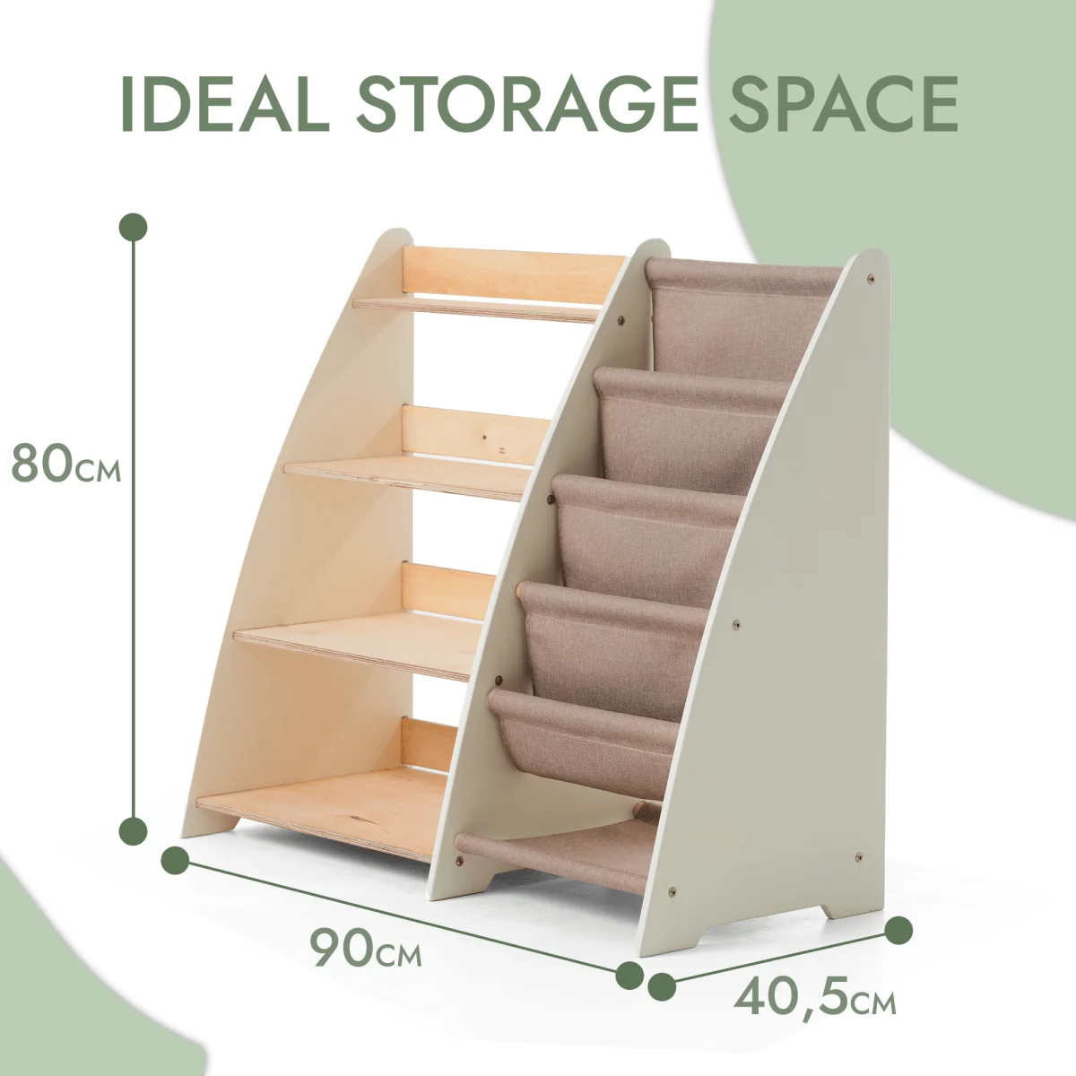 2in1 Montessori Shelf for Books and Toys - Image 4