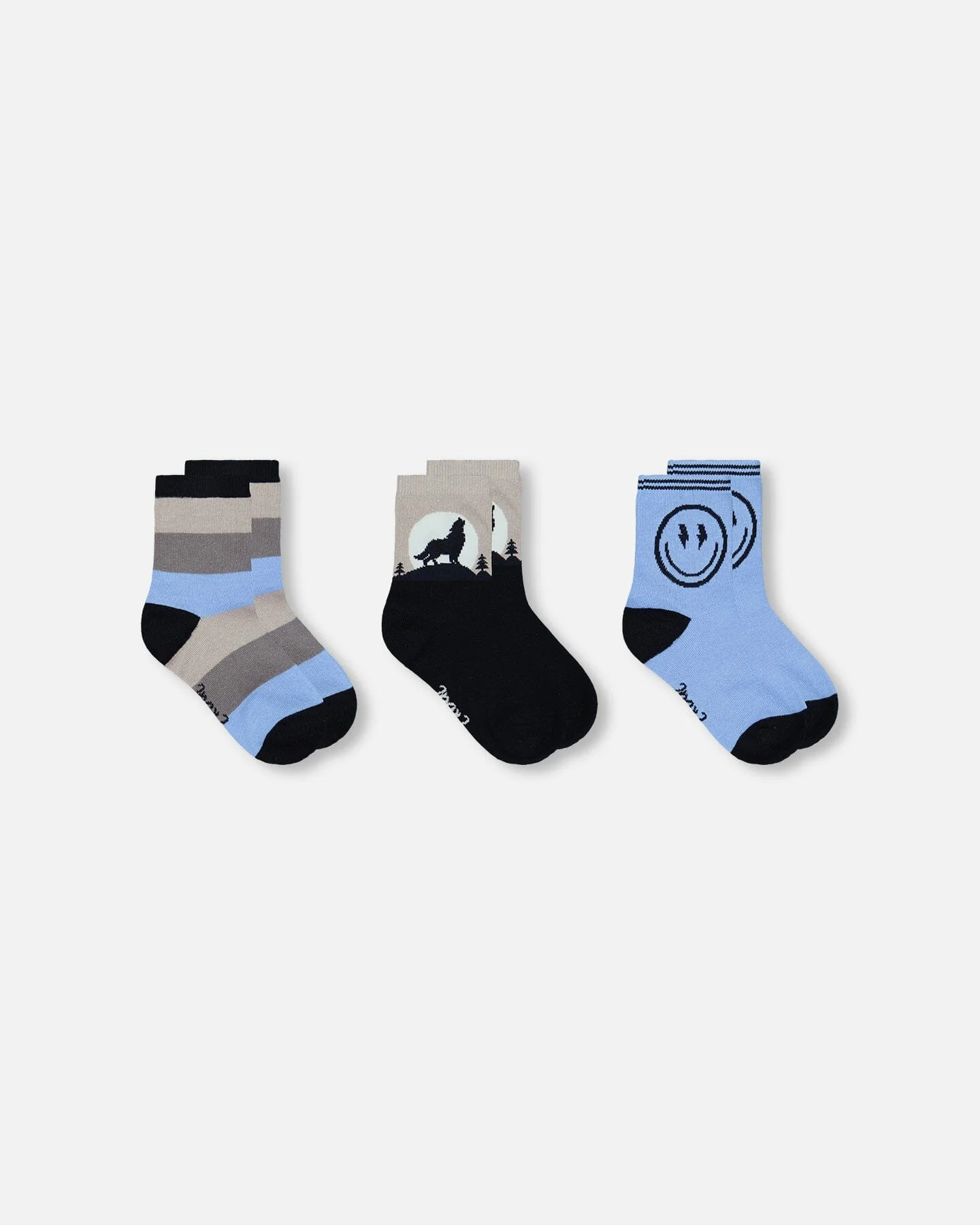 3-Pack Knit Socks Navy Blue - Image 3