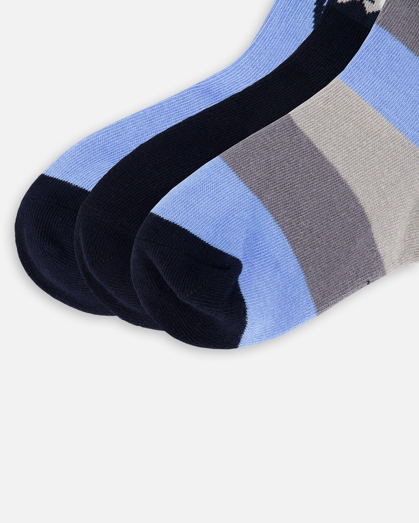 3-Pack Knit Socks Navy Blue - Image 5