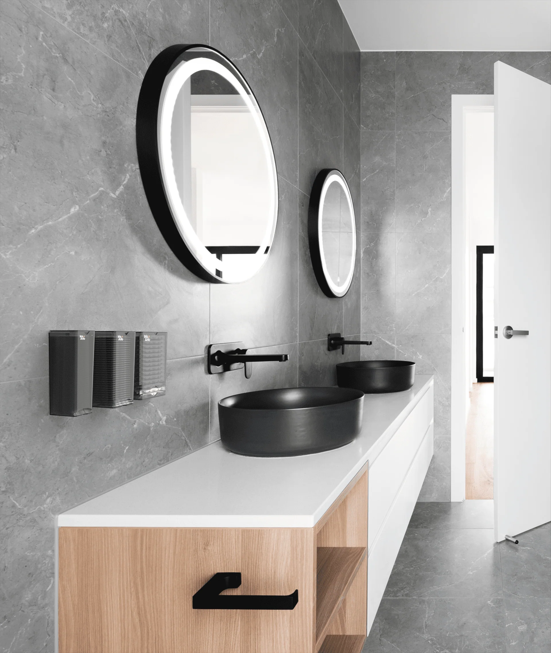 3-Pack | Recycled Plexiglass Wall-Mounted Dispensers - Image 2