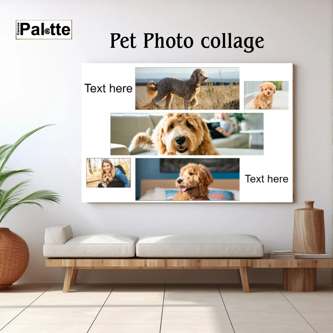 36″X24″ Collage Canvas Photo 5 blocks and text - Image 3