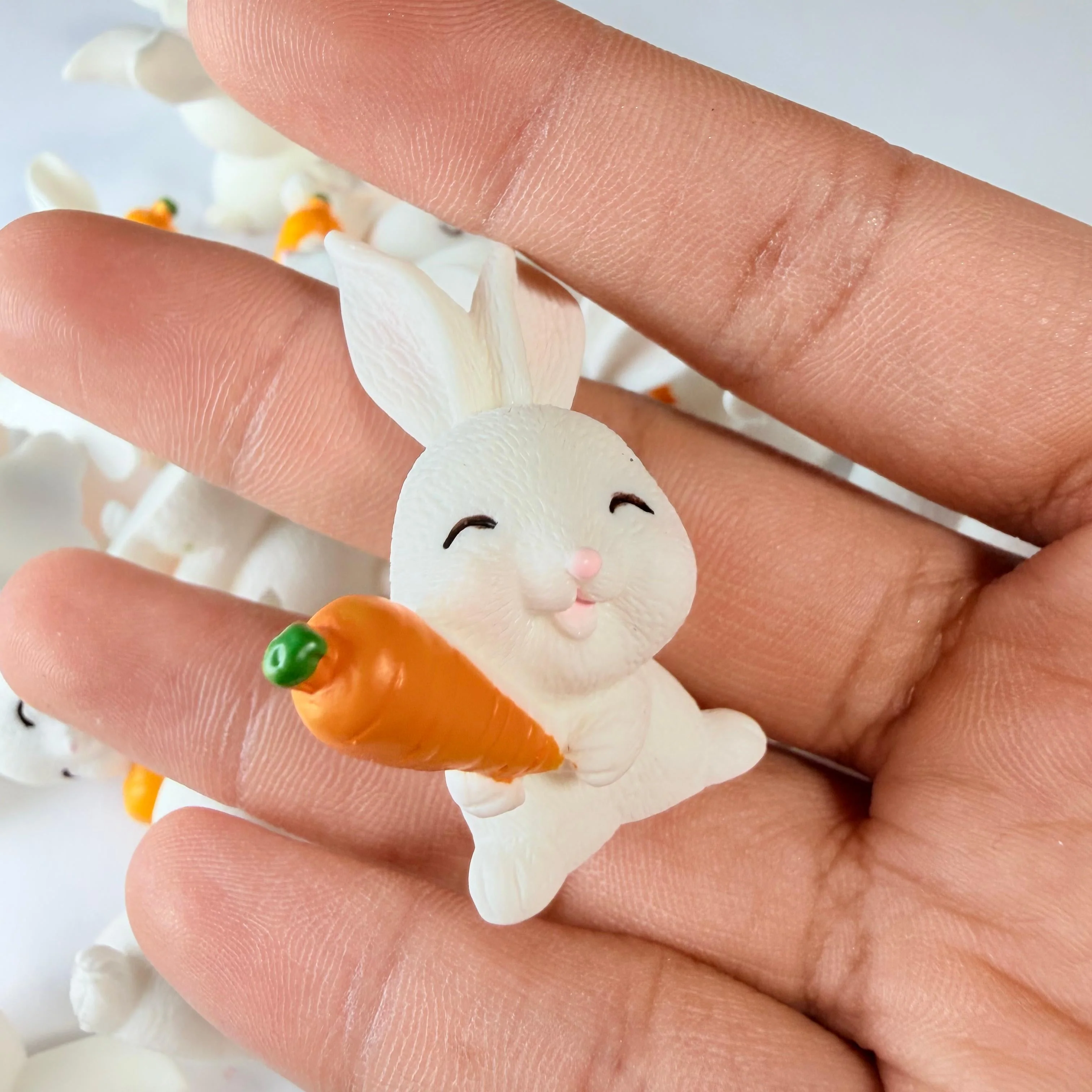 3D Bunny and Carrot Charms for DIY Crafts - Image 2