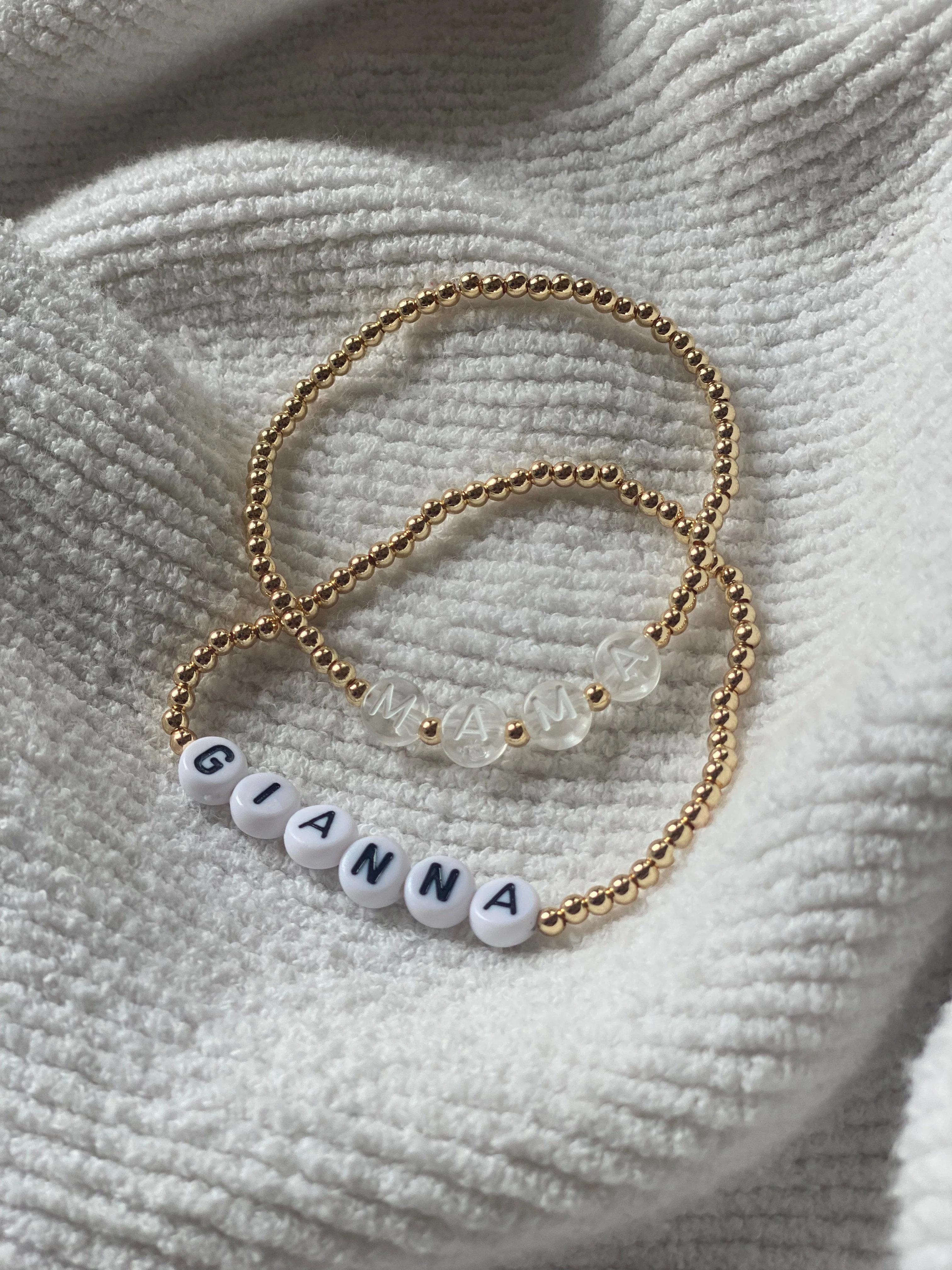 3mm 14K Gold Filled Custom Name Bracelet - Image 7