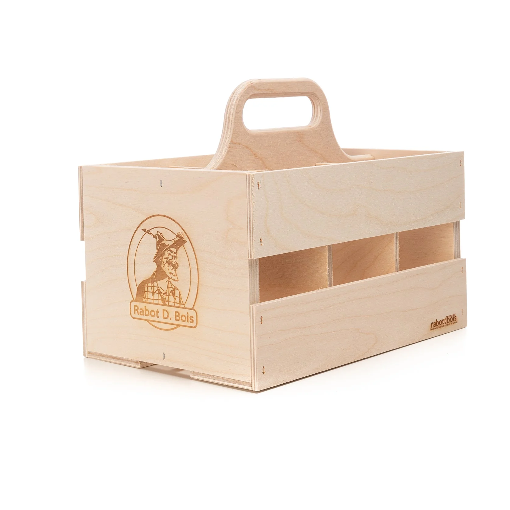 6-Pack - Caisse en bois pour bouteilles et canettes - Image 2