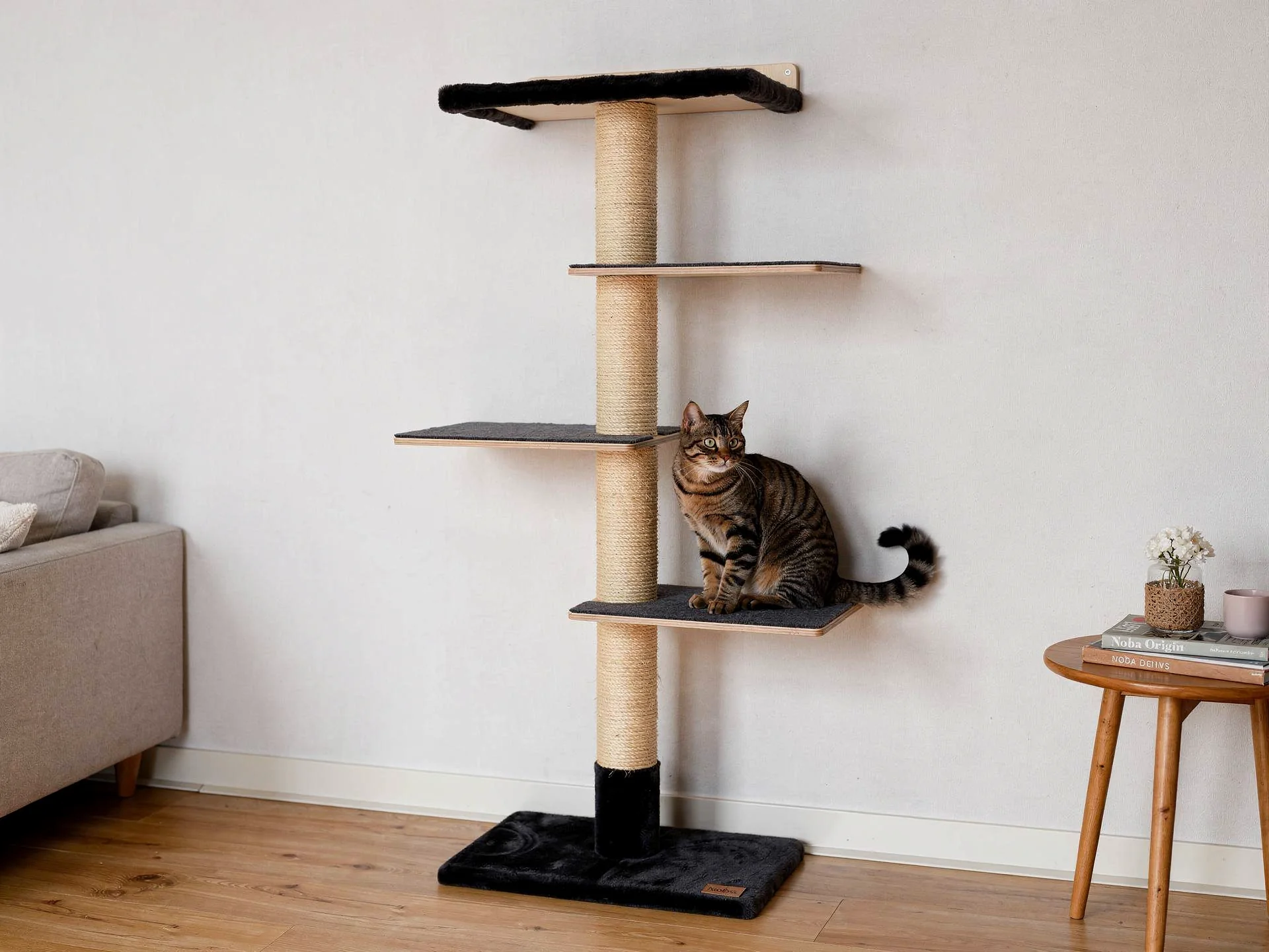 72 inches Wall Mounted Cat Tower - Perfect for small spaces - Image 6