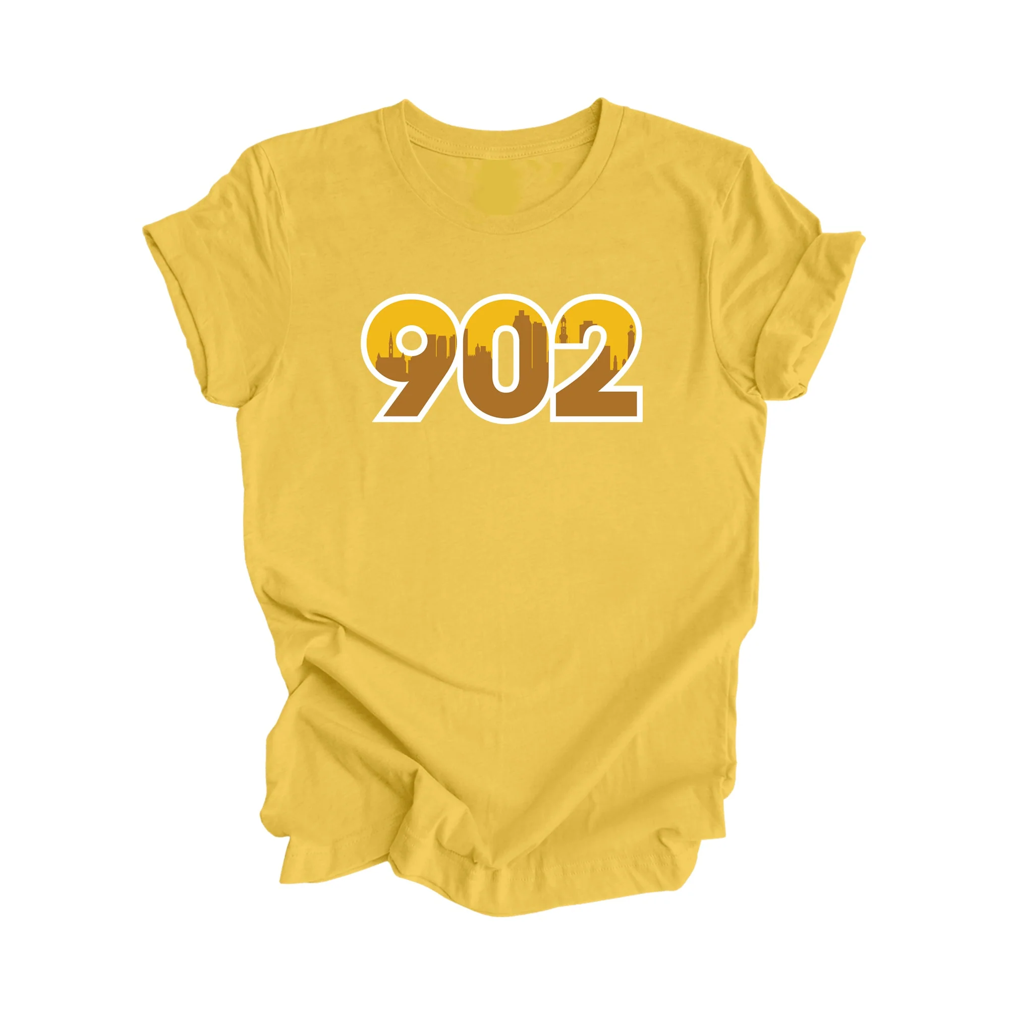 902 Halifax Nova Scotia Prince Edward Island Canada Area Code City Skyline Gift - Unisex T-Shirt - Inspired X - Image 6