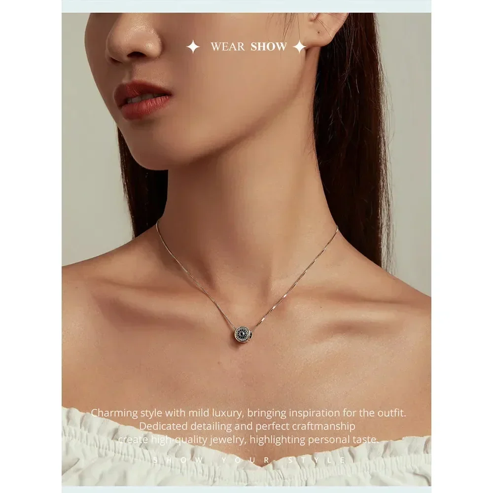 925 Sterling Silver Blue Crystal Evil Eye Necklace | Lucky Eye Neck Chain | Women'S Birthday Gift Fine Jewelry - Image 13