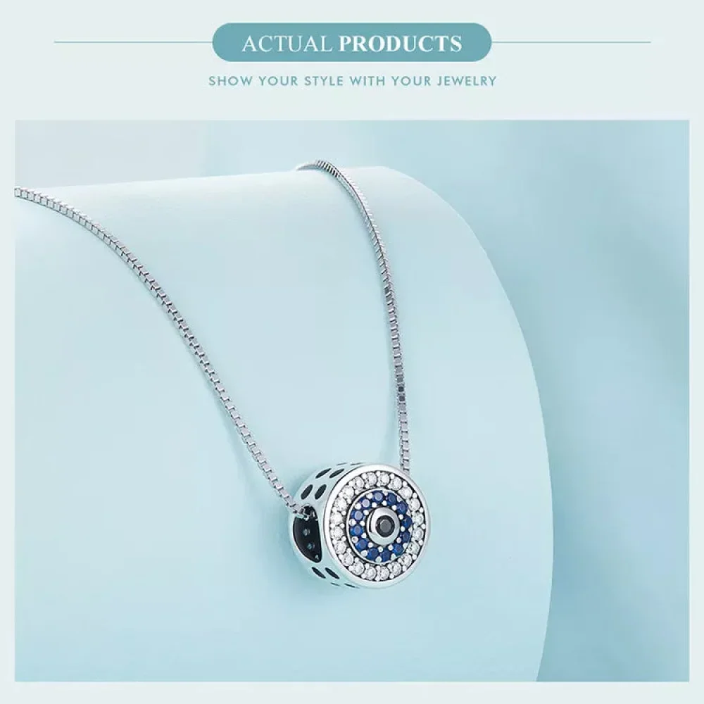 925 Sterling Silver Blue Crystal Evil Eye Necklace | Lucky Eye Neck Chain | Women'S Birthday Gift Fine Jewelry - Image 14