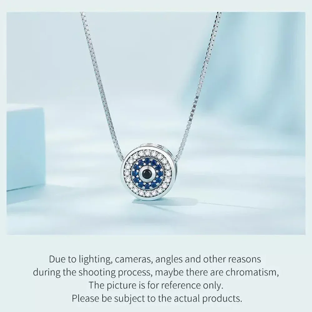 925 Sterling Silver Blue Crystal Evil Eye Necklace | Lucky Eye Neck Chain | Women'S Birthday Gift Fine Jewelry - Image 15