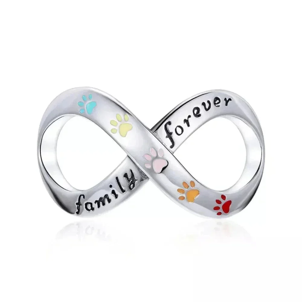 925 Sterling Silver Clear 5A Crystal Collection Family Heart X-Shape Charm Beads for Charm Bracelet & Necklace Pendant - Image 12