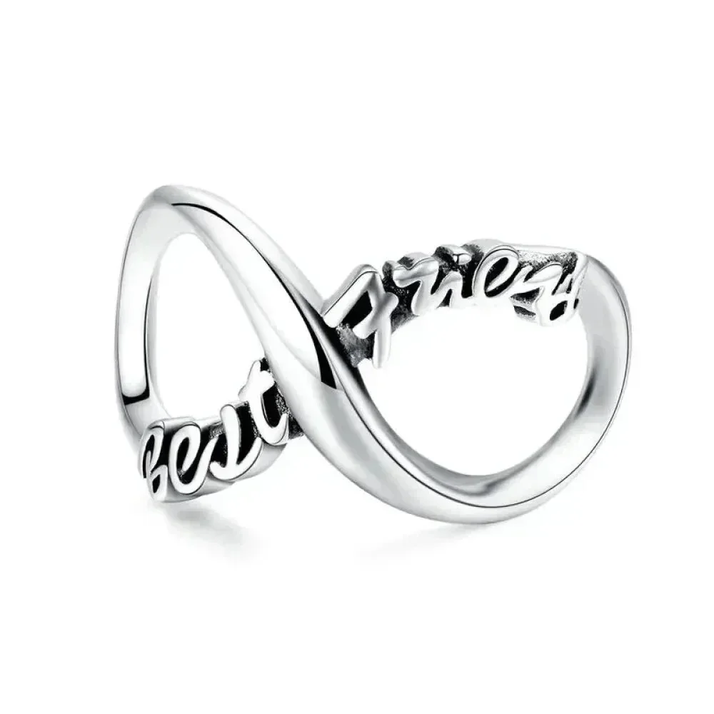925 Sterling Silver Clear 5A Crystal Collection Family Heart X-Shape Charm Beads for Charm Bracelet & Necklace Pendant - Image 20