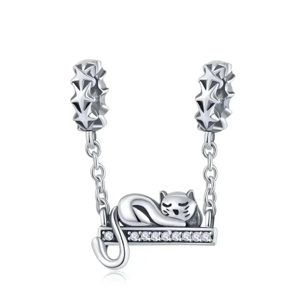 925 Sterling Silver Clear 5A Crystal Collection Family Heart X-Shape Charm Beads for Charm Bracelet & Necklace Pendant - Image 26