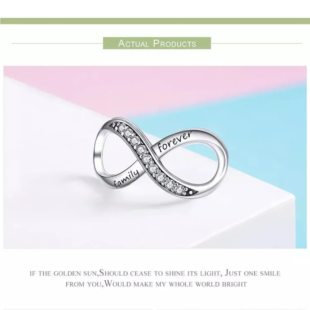925 Sterling Silver Clear 5A Crystal Collection Family Heart X-Shape Charm Beads for Charm Bracelet & Necklace Pendant - Image 32
