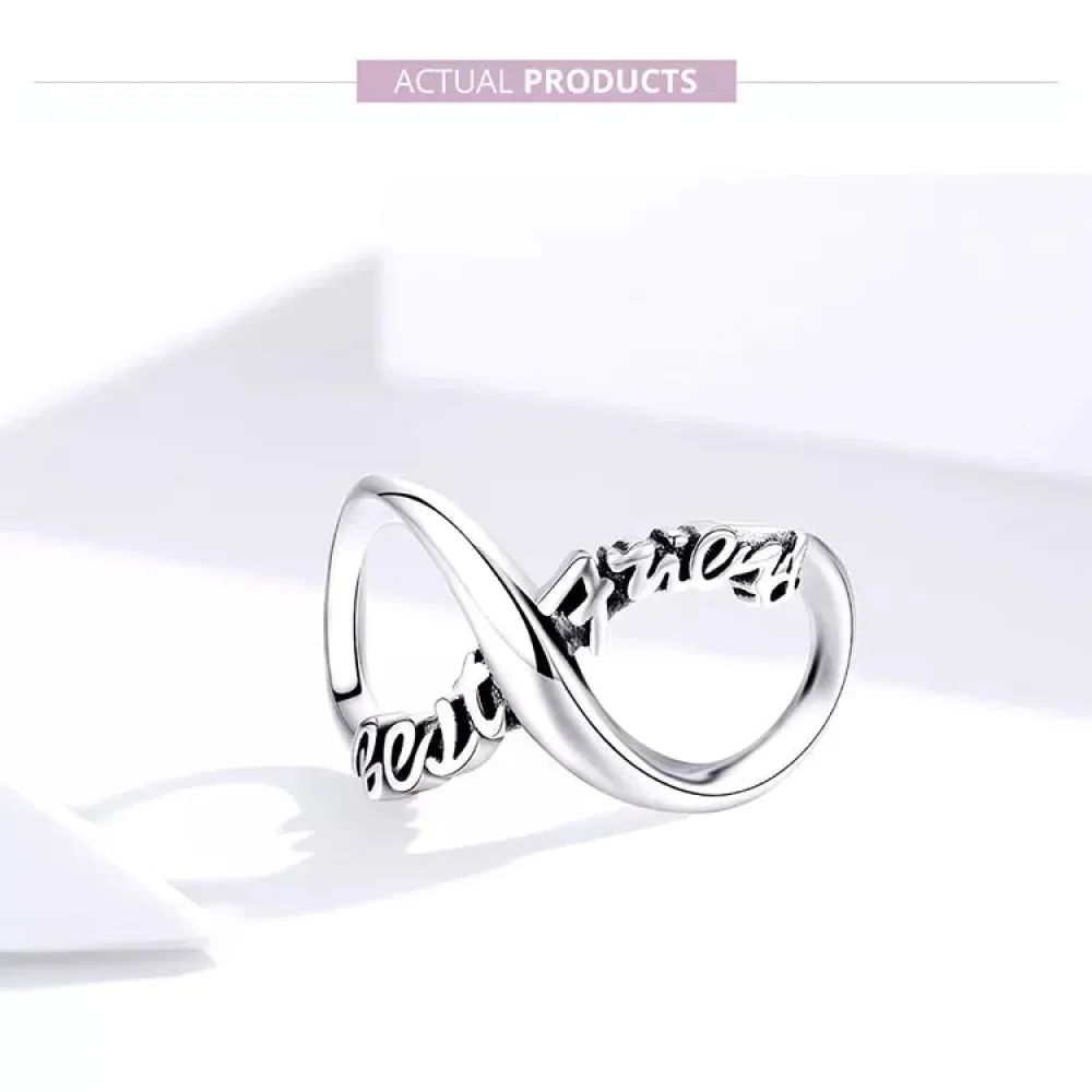 925 Sterling Silver Clear 5A Crystal Collection Family Heart X-Shape Charm Beads for Charm Bracelet & Necklace Pendant - Image 37