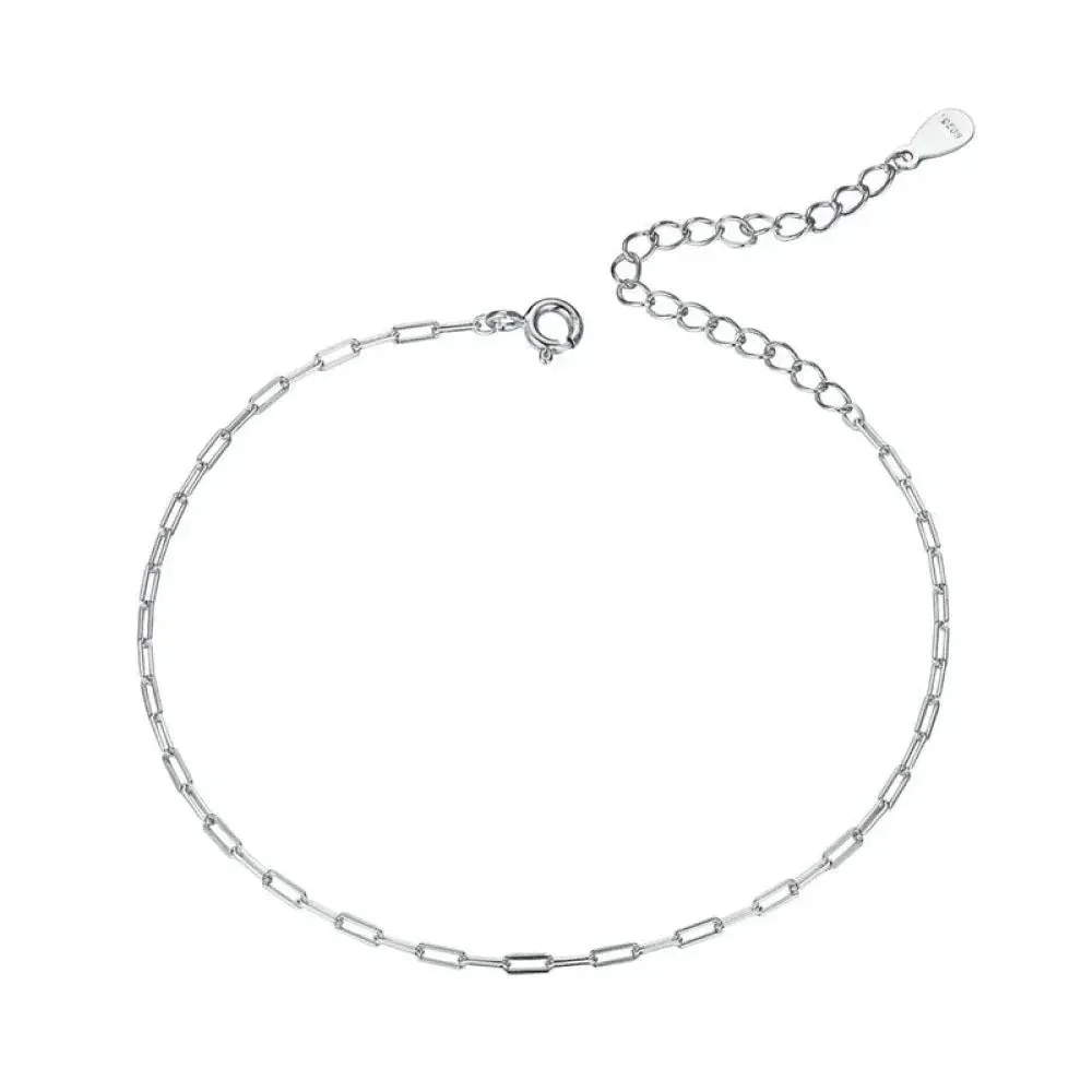 925 Sterling Silver Gold Cable Chain Bracelet