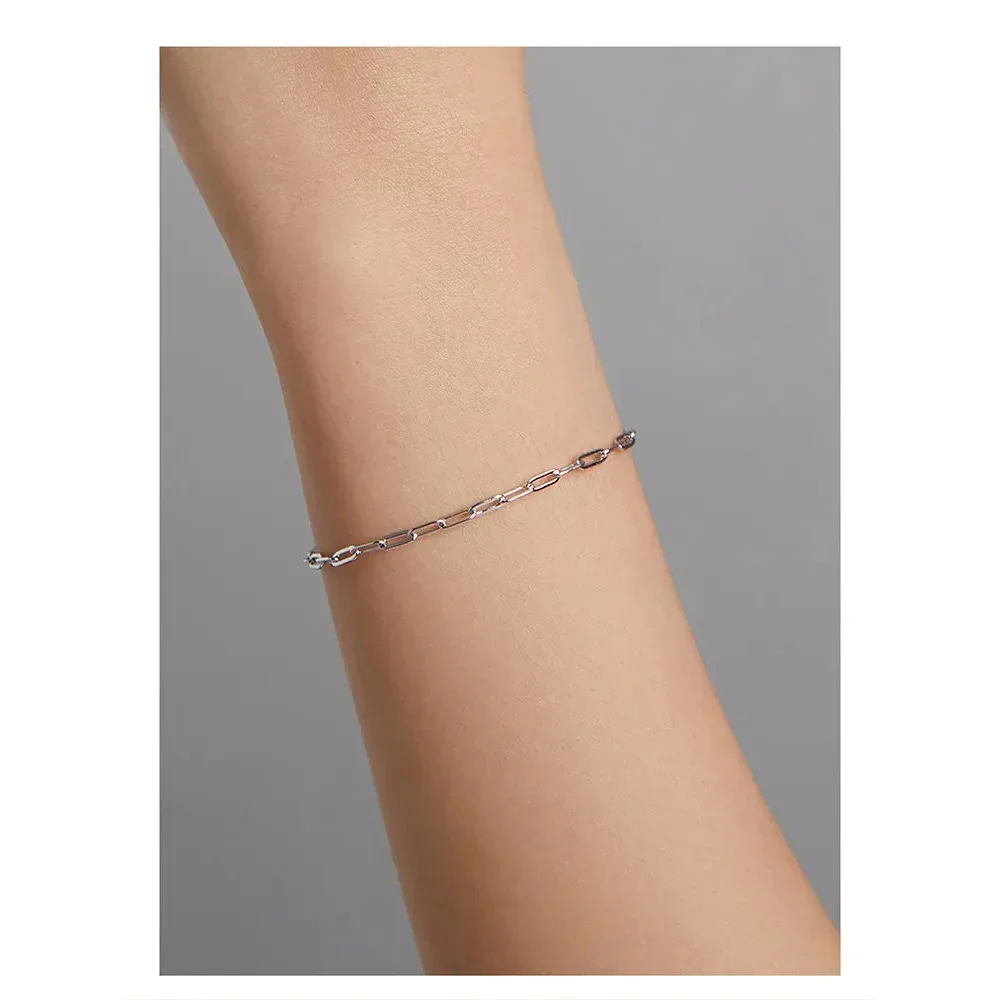925 Sterling Silver Gold Cable Chain Bracelet - Image 18