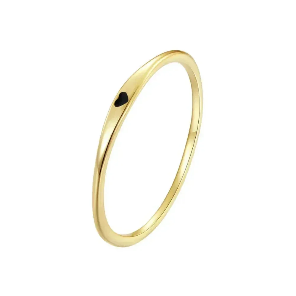 925 Sterling Silver Heart Wedding Band - Symbol Of Love, Stackable Promise Ring In 2 Colors (Size 5-10) - Image 12