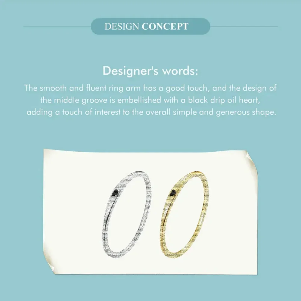 925 Sterling Silver Heart Wedding Band - Symbol Of Love, Stackable Promise Ring In 2 Colors (Size 5-10) - Image 15
