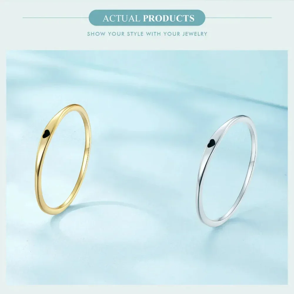 925 Sterling Silver Heart Wedding Band - Symbol Of Love, Stackable Promise Ring In 2 Colors (Size 5-10) - Image 22