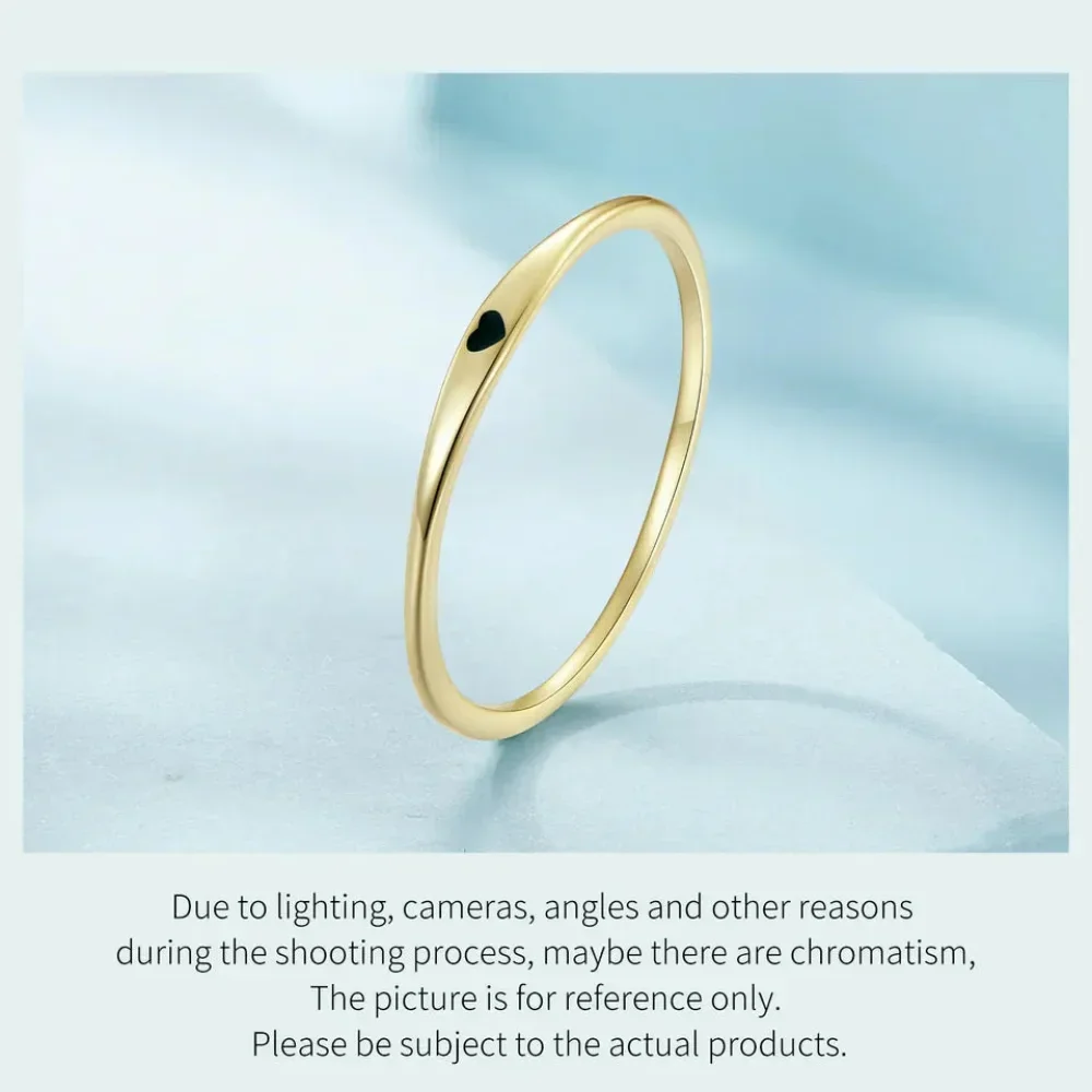 925 Sterling Silver Heart Wedding Band - Symbol Of Love, Stackable Promise Ring In 2 Colors (Size 5-10) - Image 23