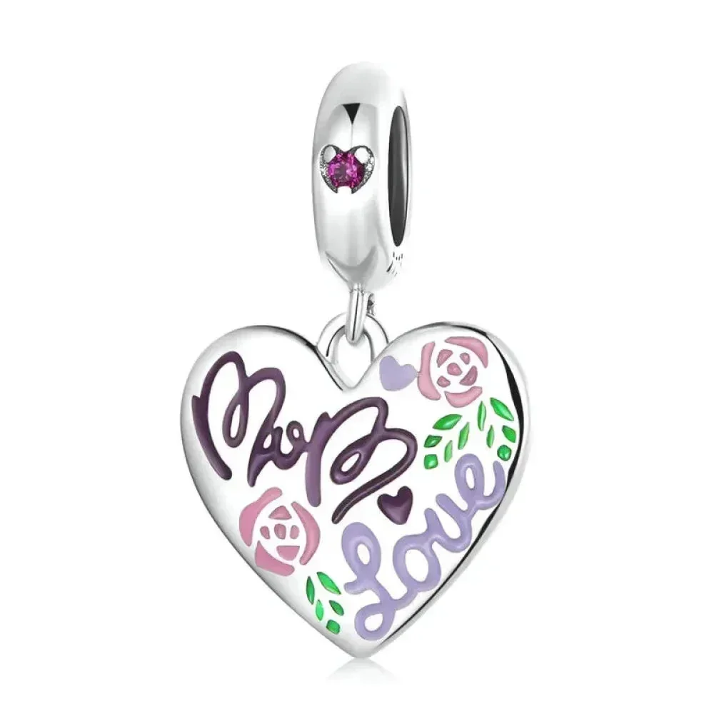 925 Sterling Silver Maternal Love Charm Diy - Touching Baby Feet Pendant For Bracelet - Image 10