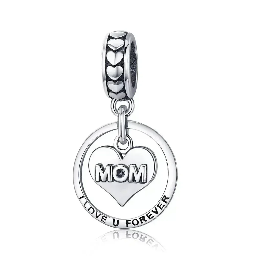 925 Sterling Silver Maternal Love Charm Diy - Touching Baby Feet Pendant For Bracelet - Image 9