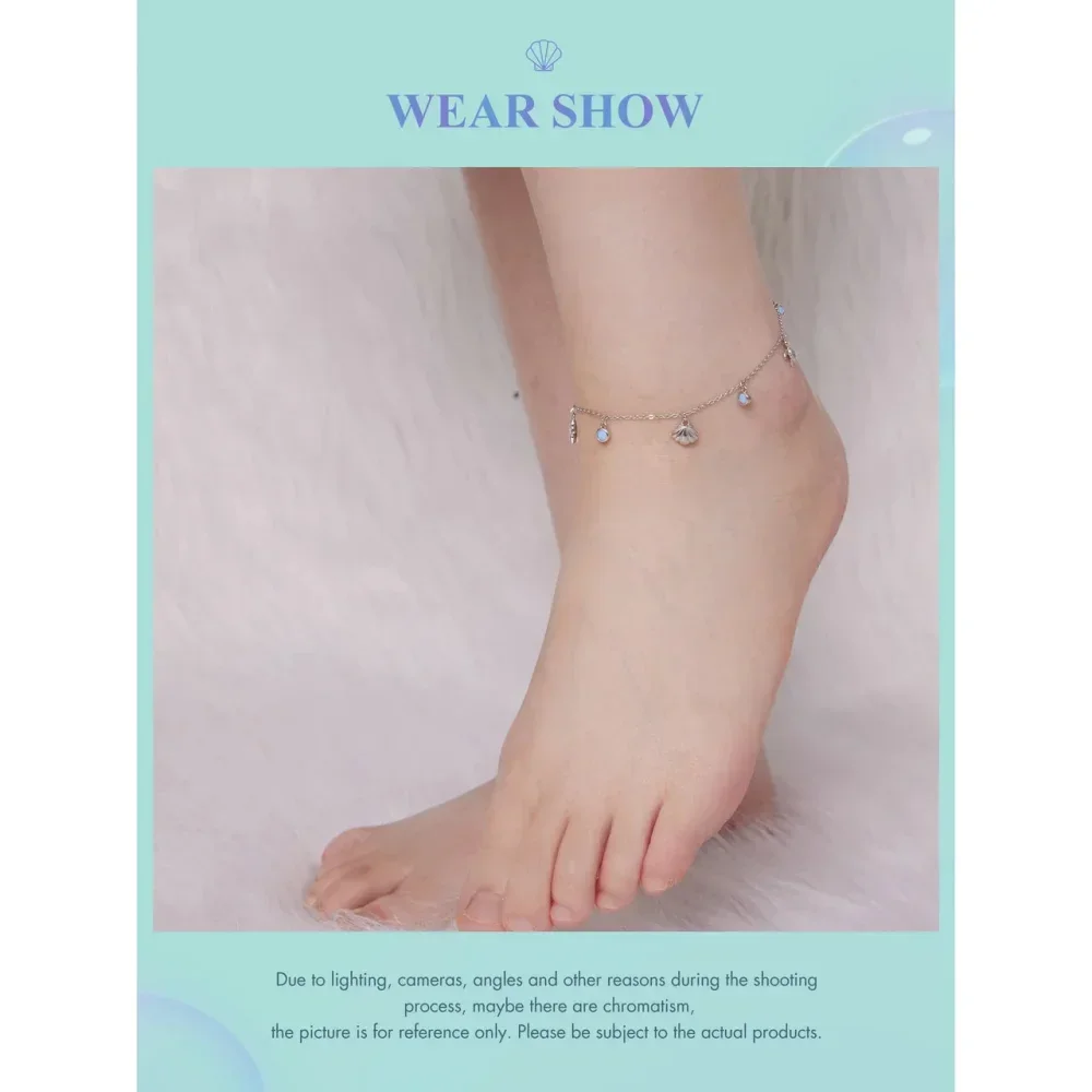 The Tropical Opal Sea Star & Shell Anklet - Image 13