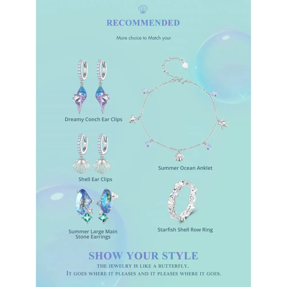 The Tropical Opal Sea Star & Shell Anklet - Image 16
