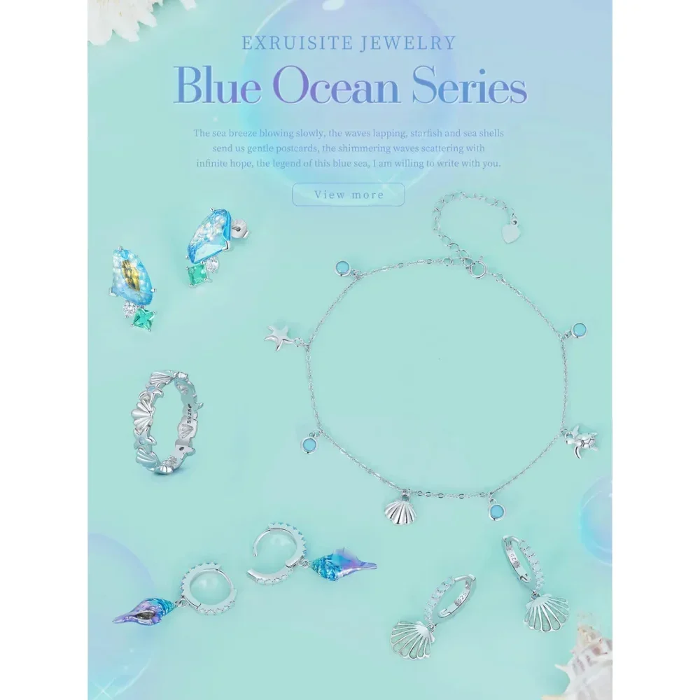 The Tropical Opal Sea Star & Shell Anklet - Image 7