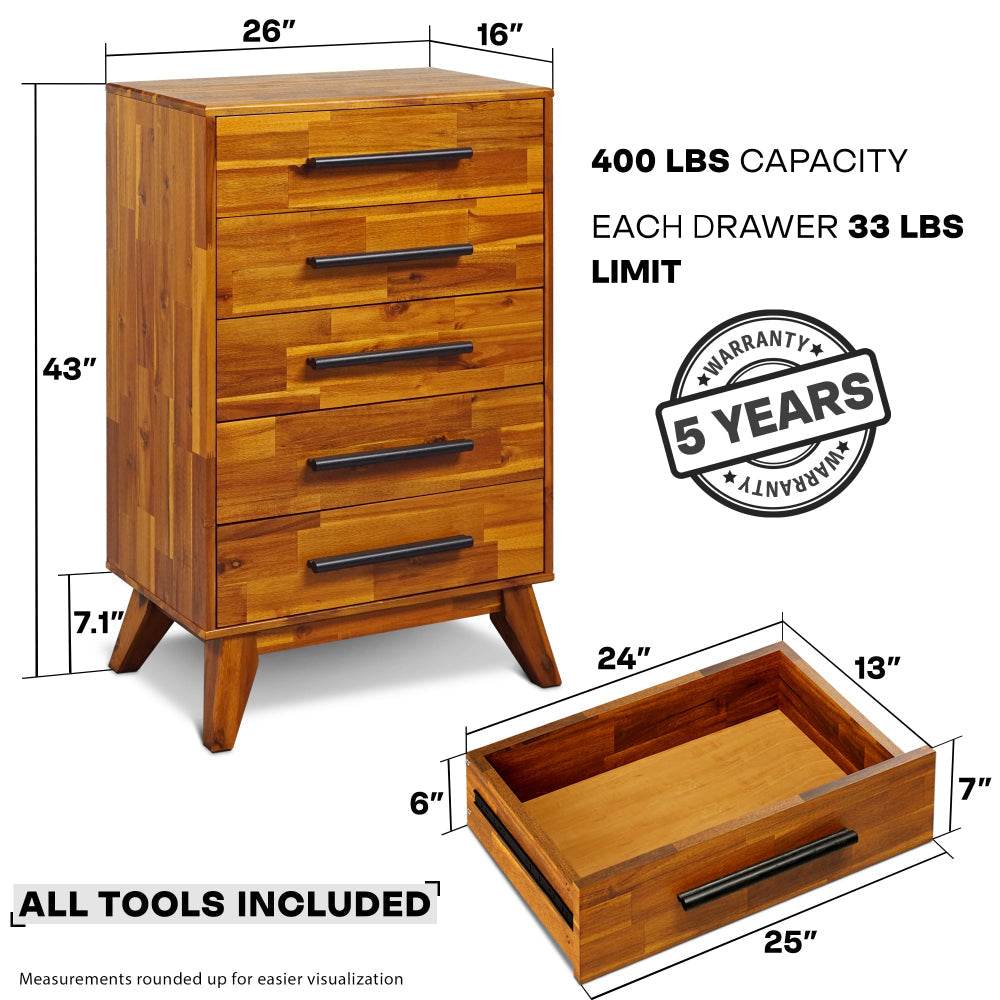Acacia Linea Dresser - Image 3