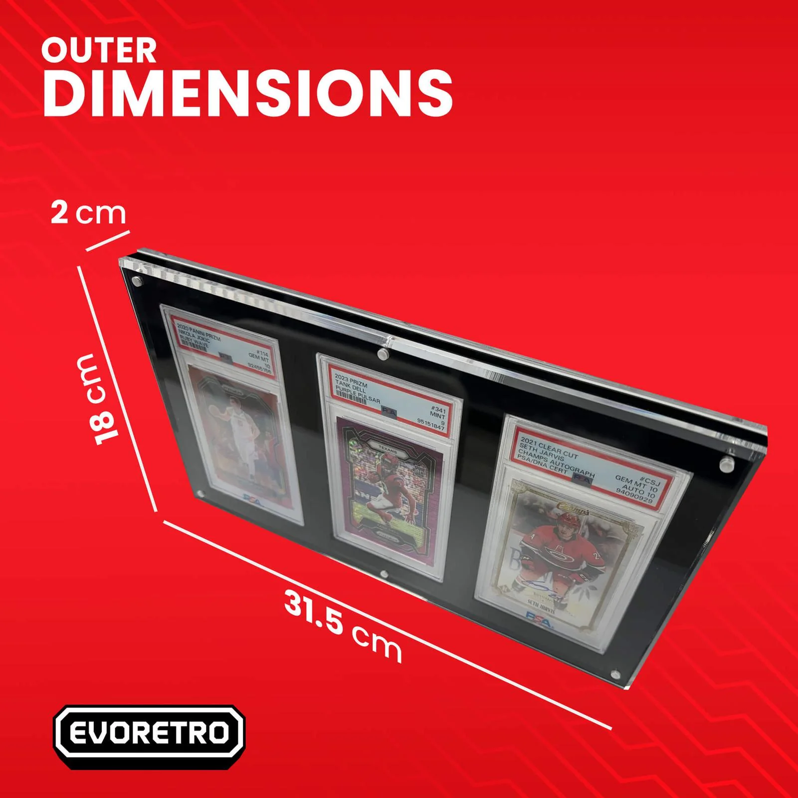EVORETRO Acrylic Frame for PSA - 3 Slots - Image 4