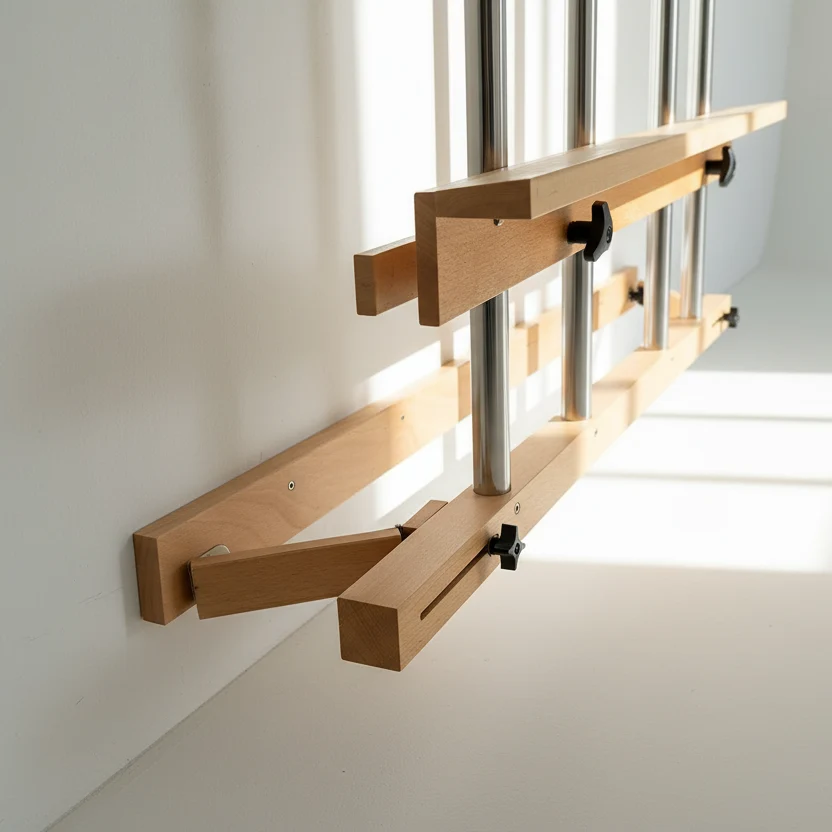 Adjustable Wall Mount Easel - Beechwood 60" - Image 3
