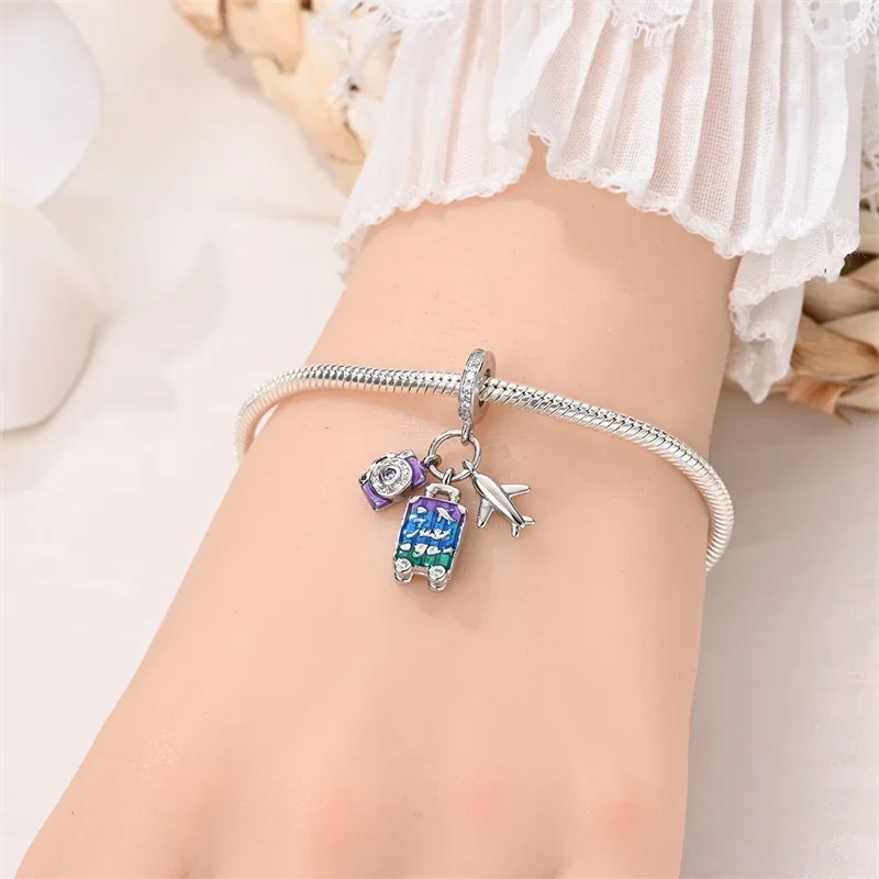 Adventure Awaits Sterling Silver Travel Charm - Image 2