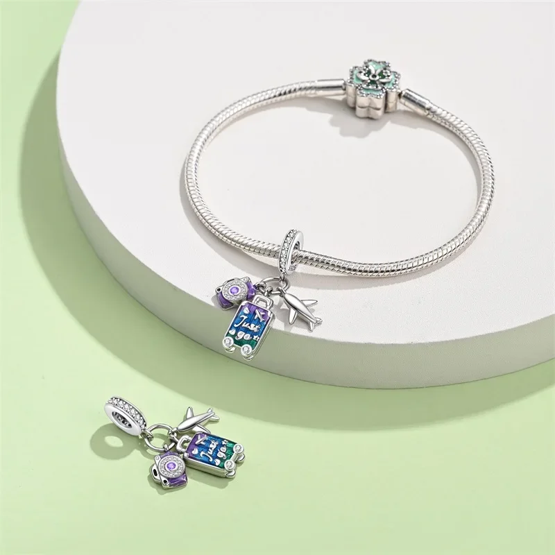 Adventure Awaits Sterling Silver Travel Charm - Image 3