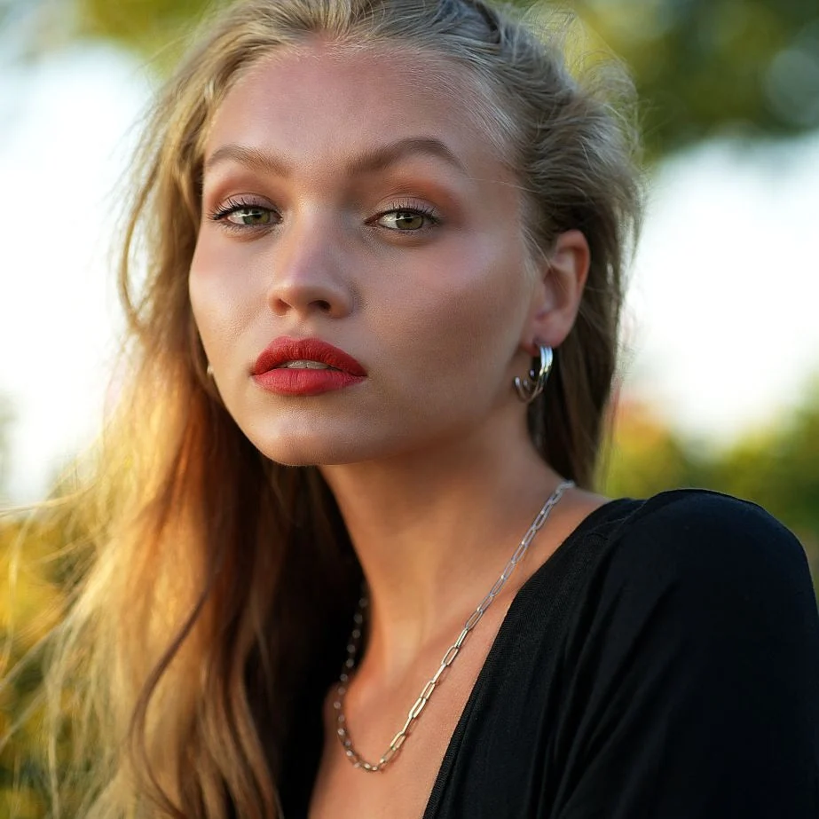 AILSA Triple Stacked Silver Hoop Earrings - Image 2