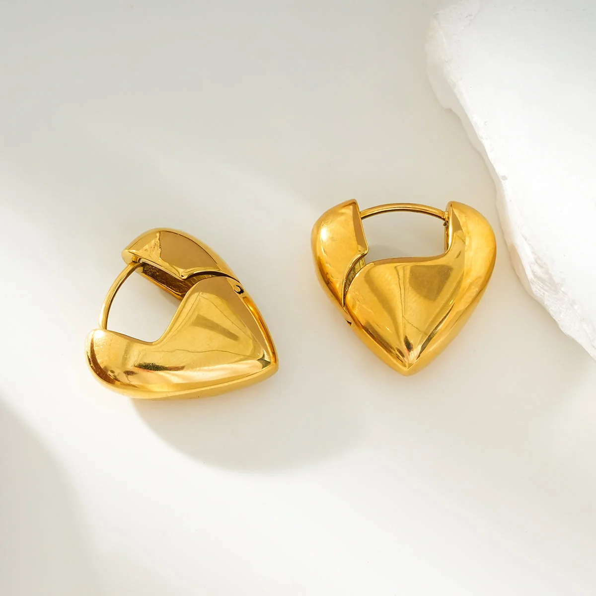ALPERTON: A Symbol of Everlasting Love - Abstract Heart Shaped Mini Earrings - Image 5