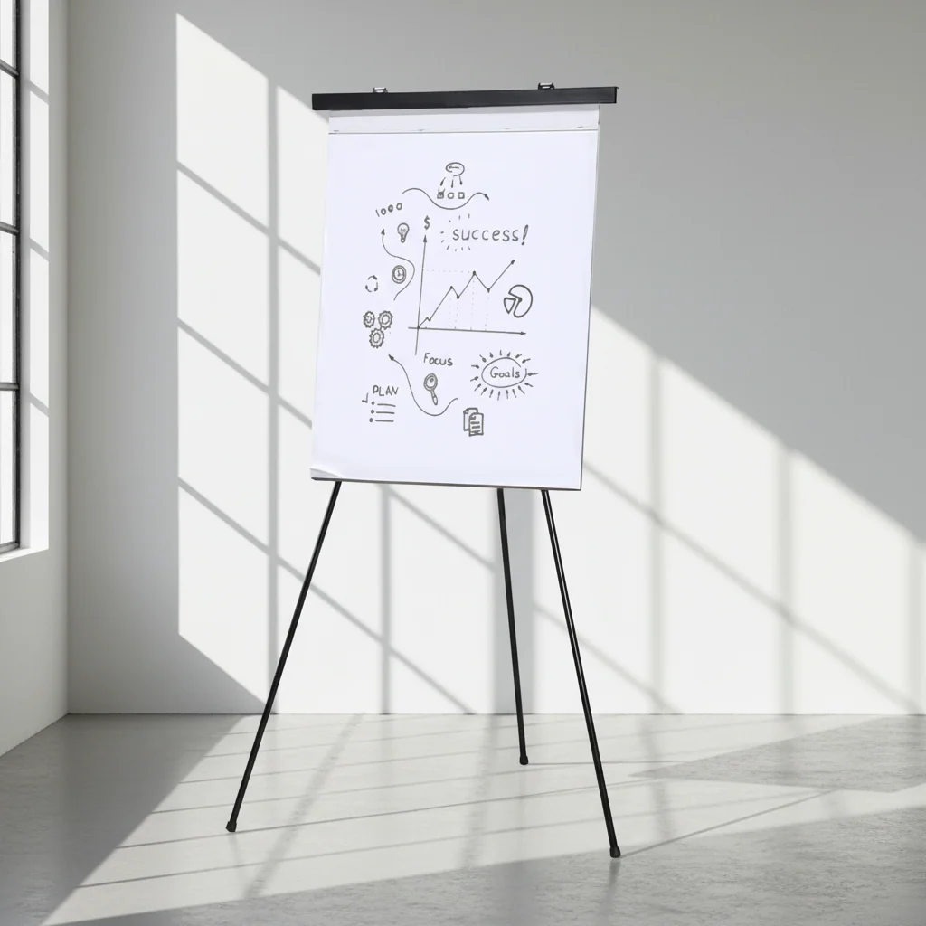 Aluminium Flip Chart Presentation Easel