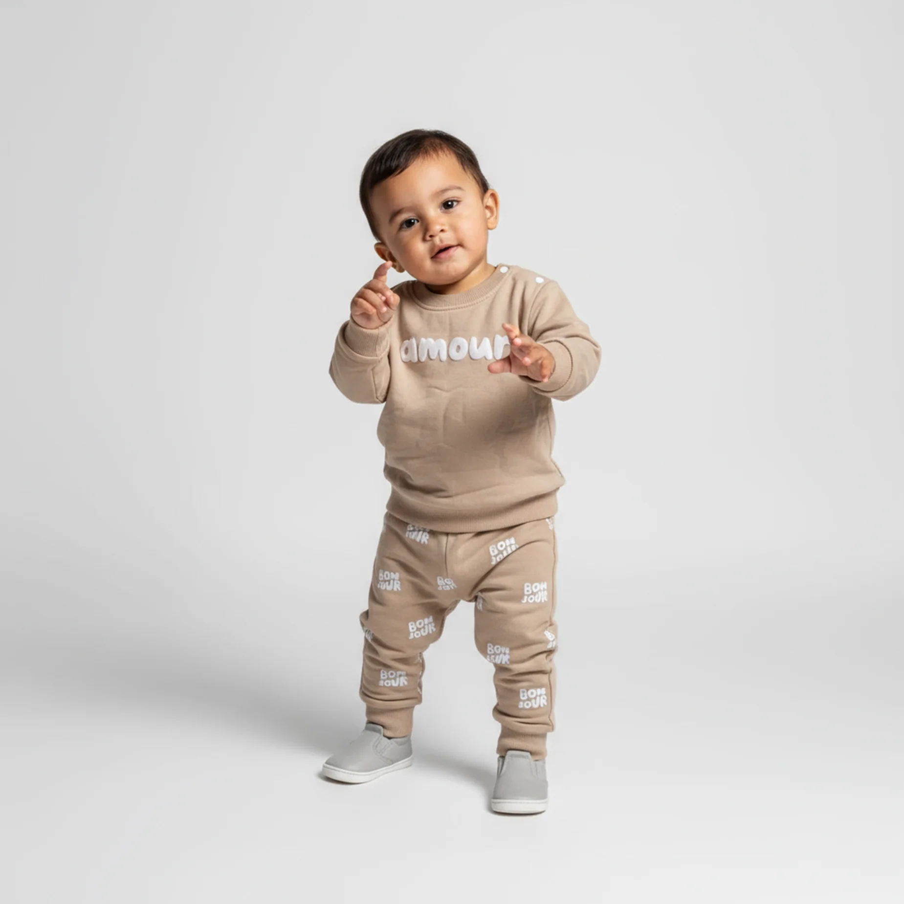 Amour Unisex Cotton Joggers Set - Image 2
