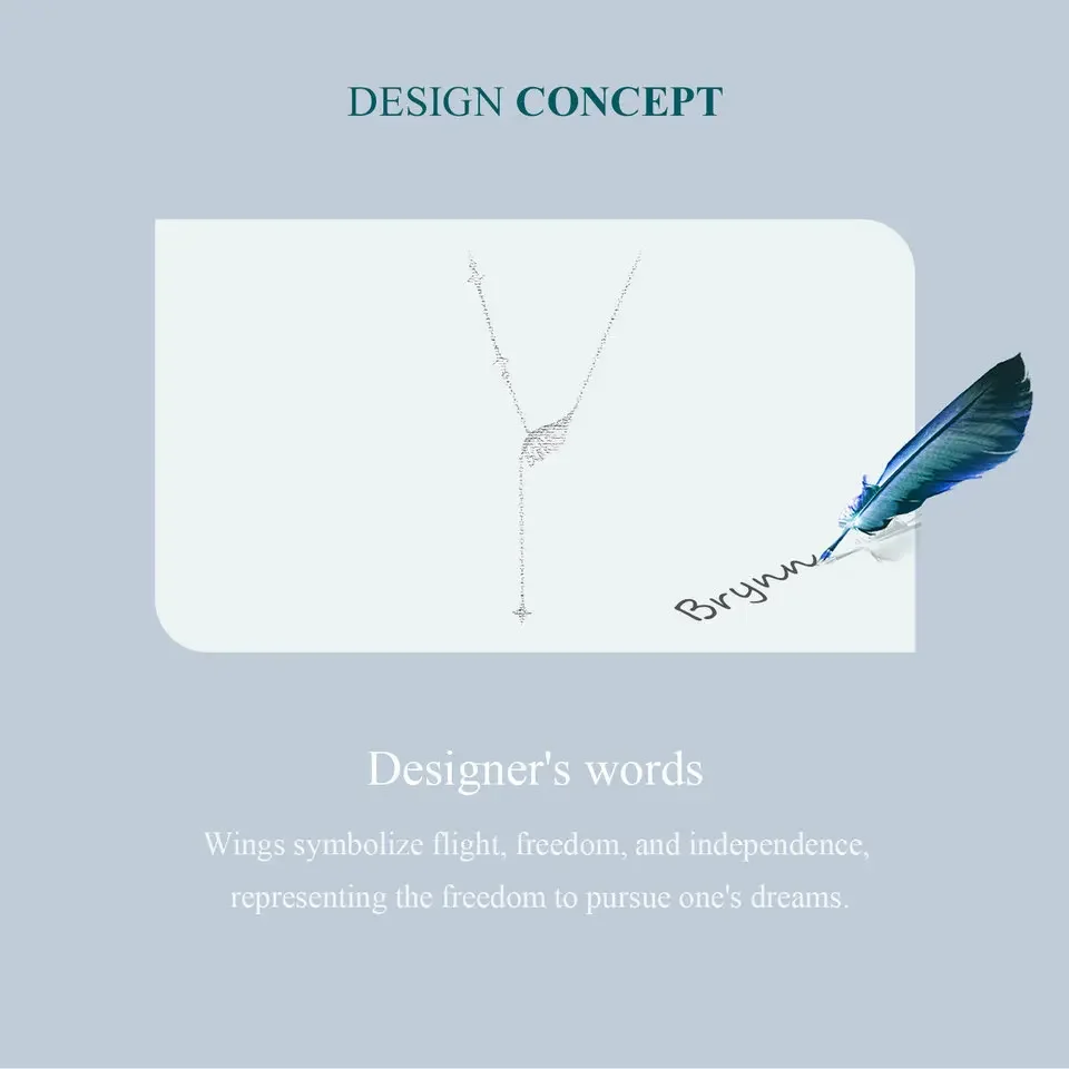 Angelic Elegance: Sterling Silver Angel Wing Necklace - Image 6